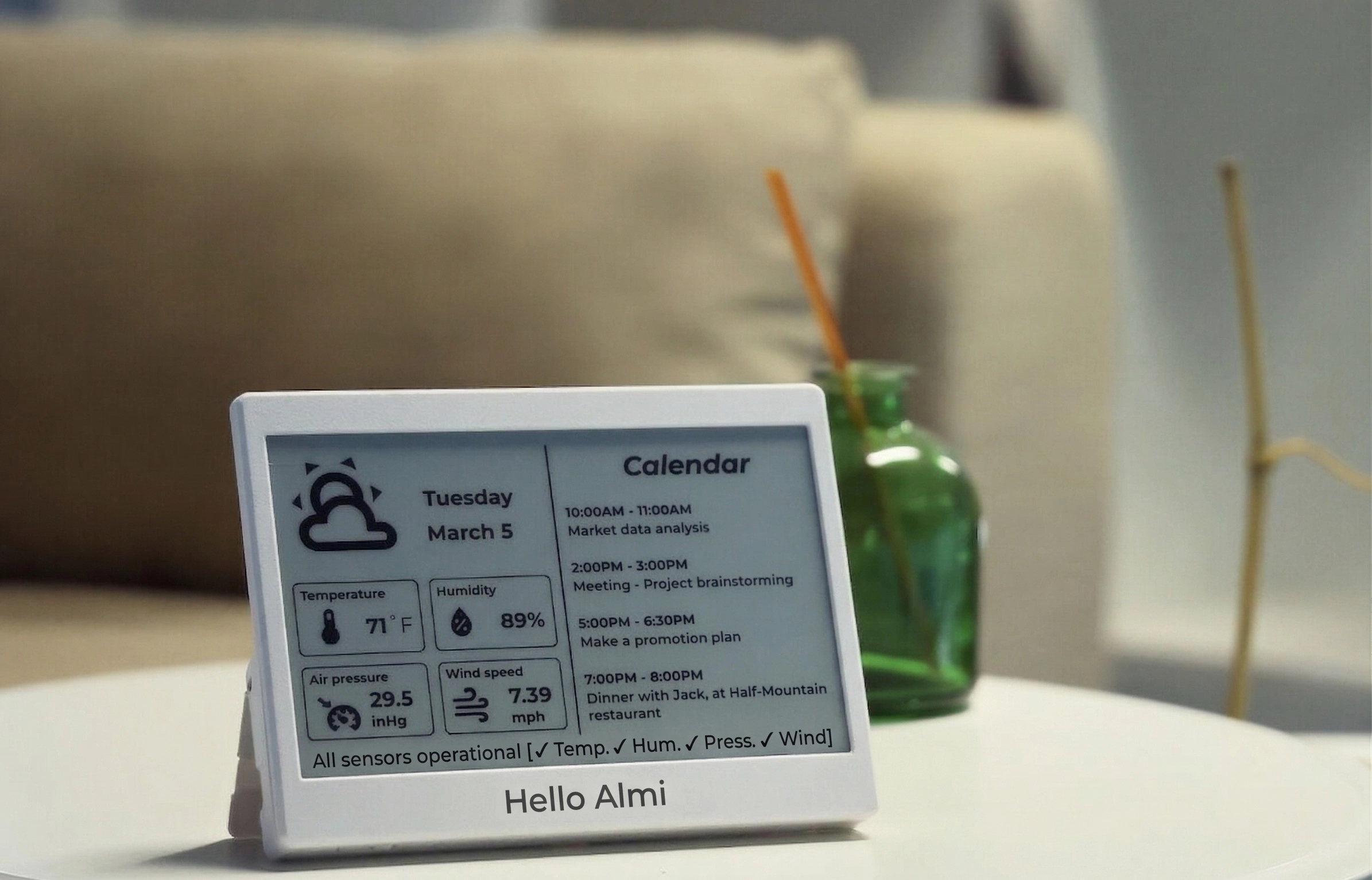 Tablette interface Hello Almi